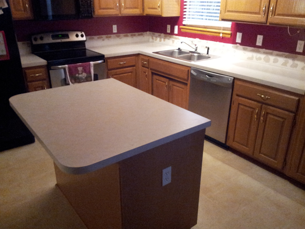 Kitchen Laminate to Granite Before / After