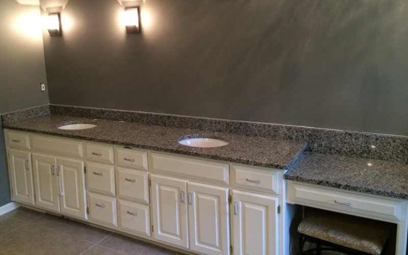 Kansas City Granite Countertops – Vanity Before and After