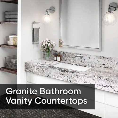 granite bathroom countertop