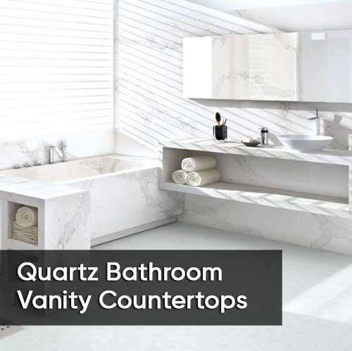 quartz bathroom countertop