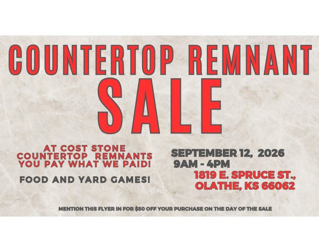 Fall Savings Alert: Premium Stone Countertops – Remnant Sale at Midwest Marble & Granite copy